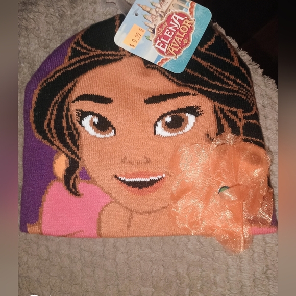 Disney Other - Elena of Avalor Beanie with Orange Flower